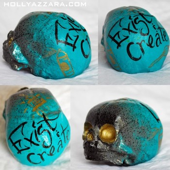 Tattoos - Blue Fetus Skull - 38033